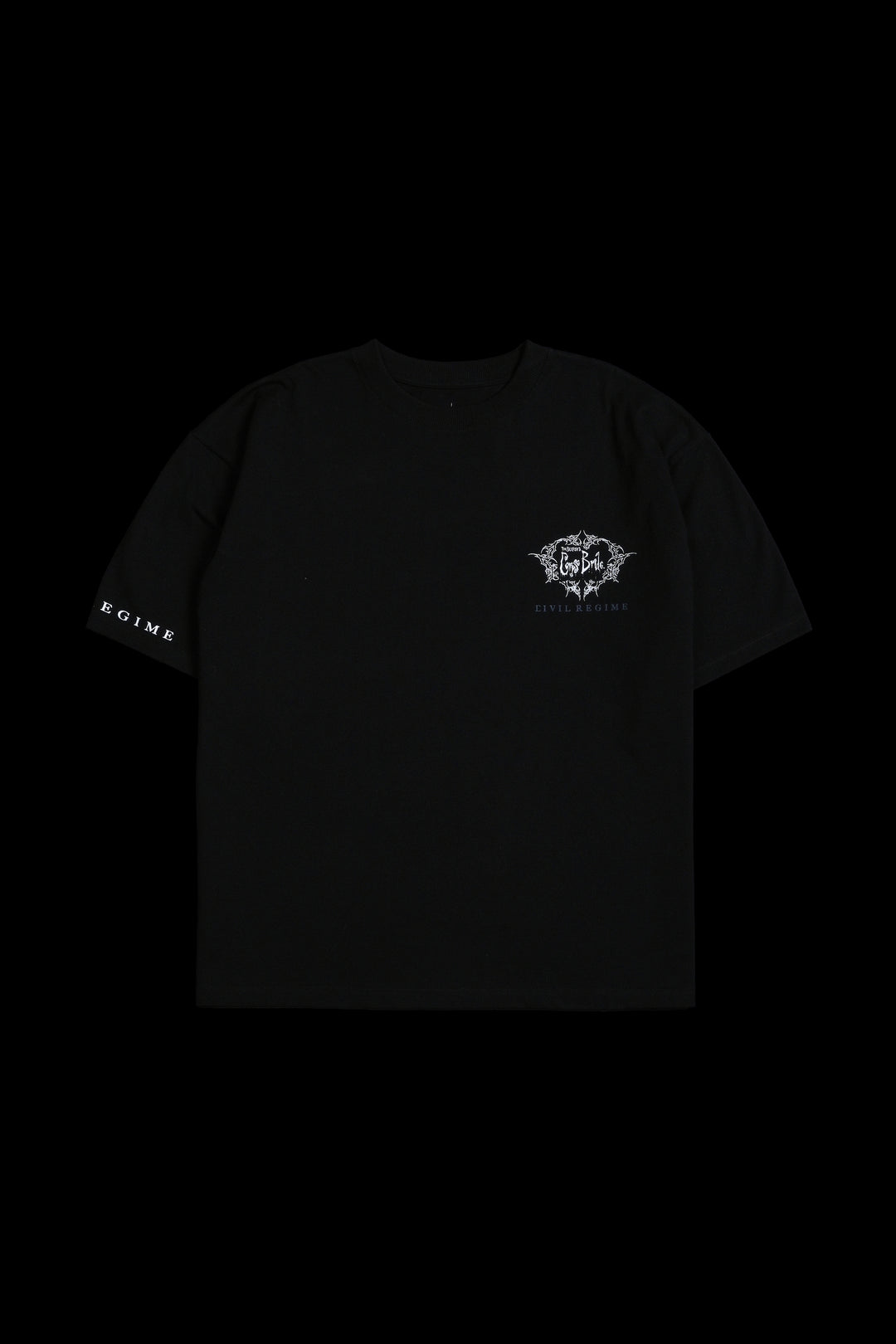 Emily "Side By Side" 199X Oversized Tee in Black