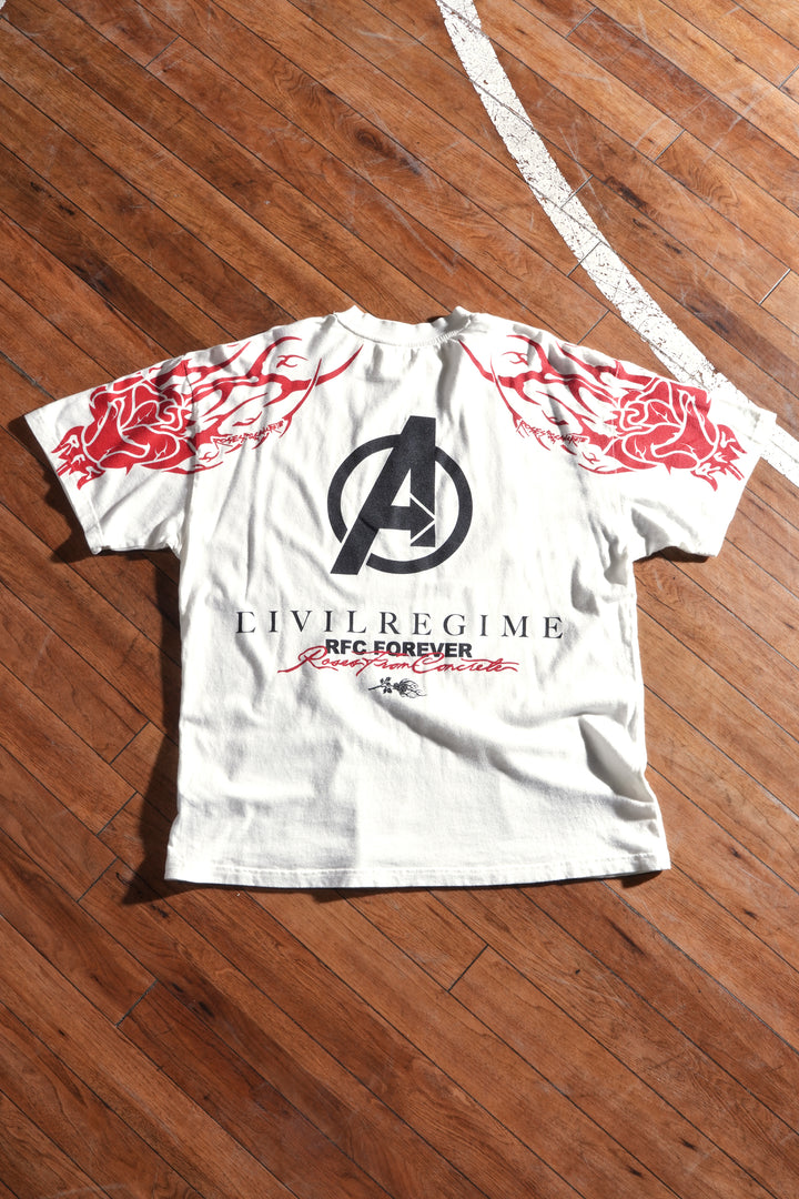 Avengers Uprise American Classic Oversized Tee in Butter