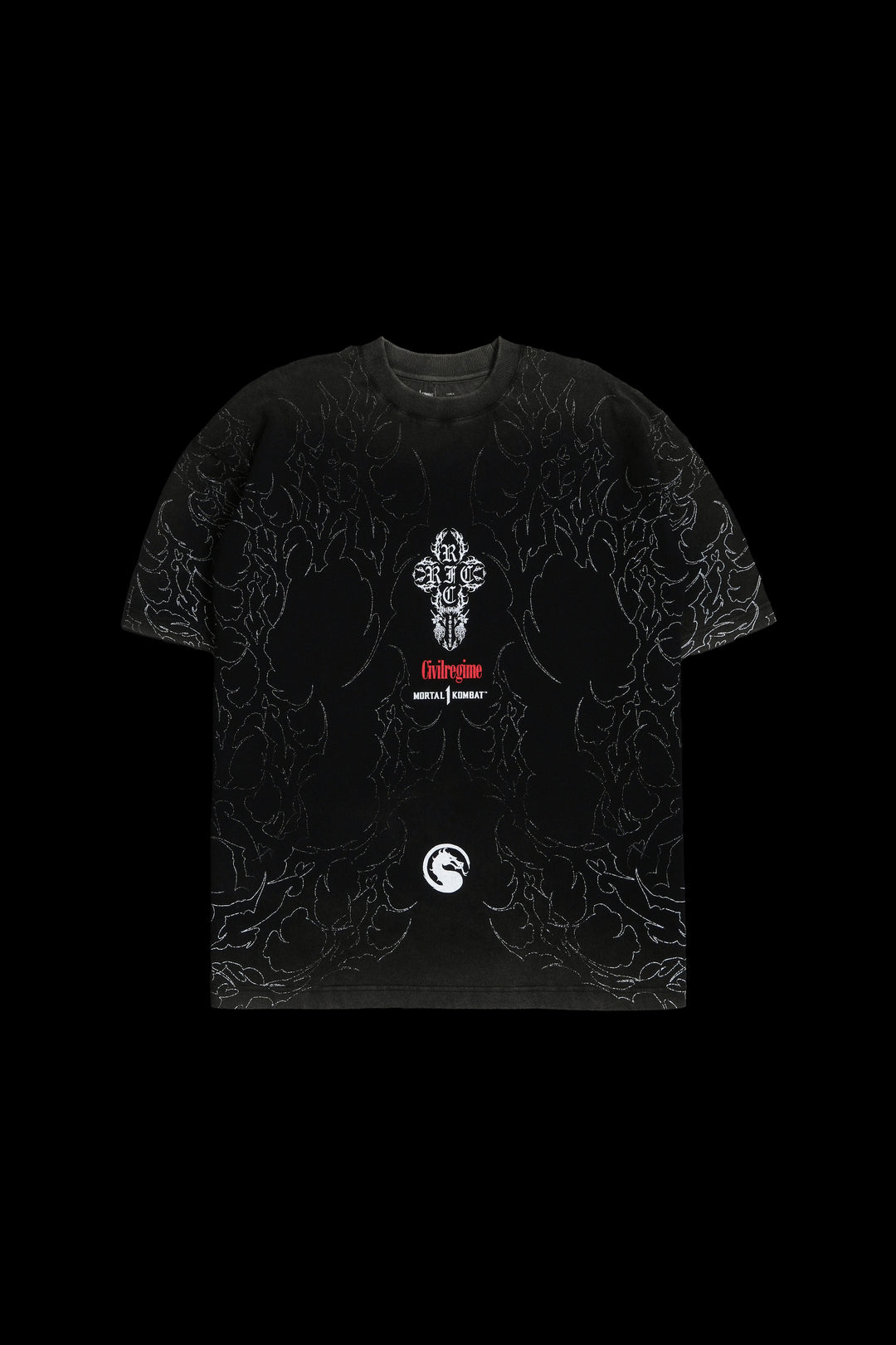 Baraka's Revenge American Classic Oversized Tee in Vintage Black
