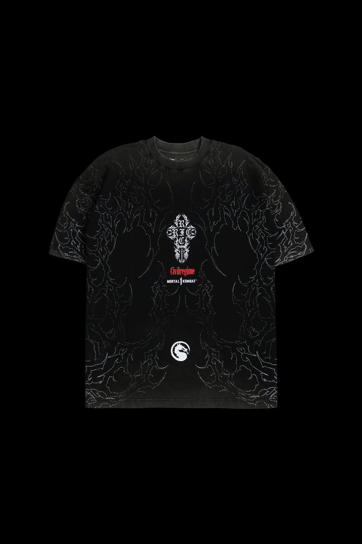 Baraka's Revenge American Classic Oversized Tee in Vintage Black