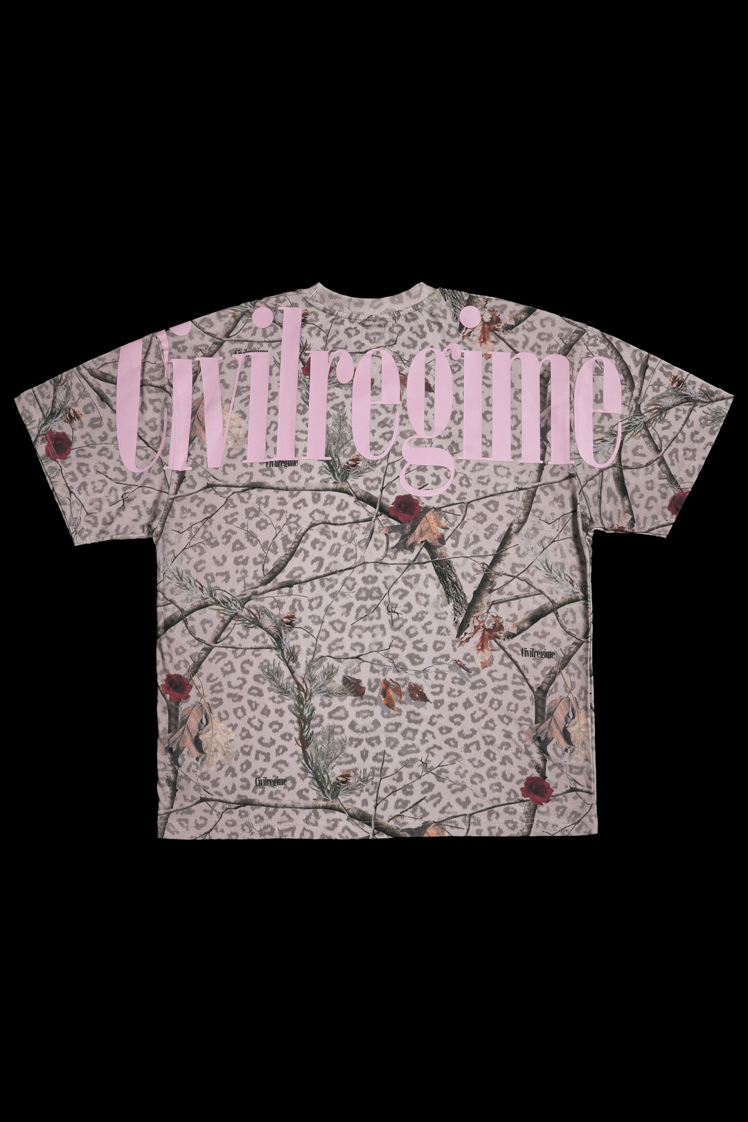 Concrete American Classic Oversized Tee in Real Leopard Camo