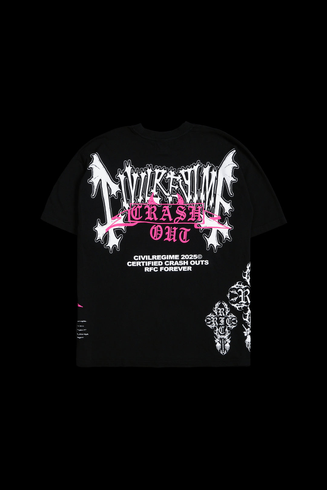 Devil's Crash Out American Classic Oversized Tee in Black