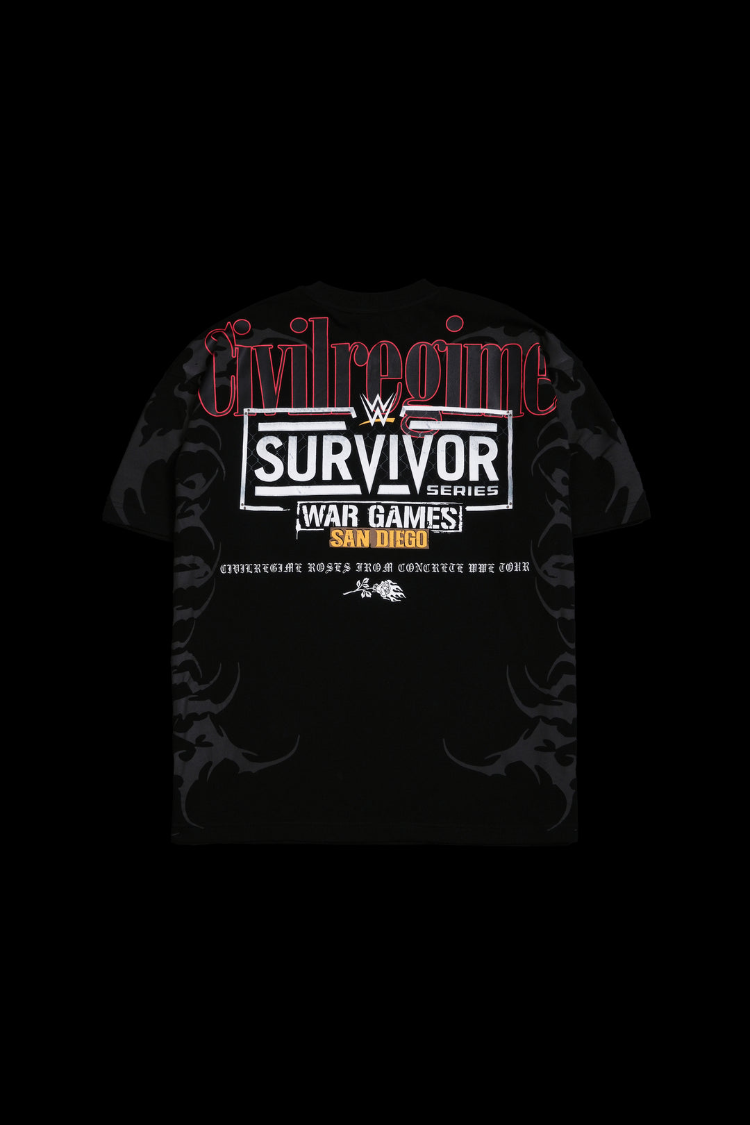 Survivor Series American Classic Oversized Tee in Black