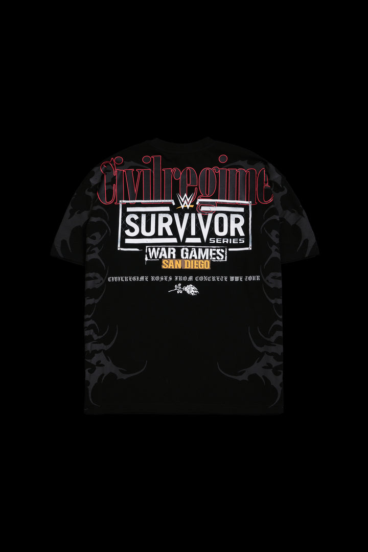 Survivor Series American Classic Oversized Tee in Black