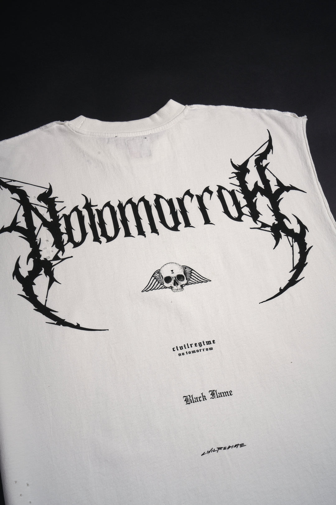 NOT FOR GLORY FMR Muscle Tee in Bleached Ivory