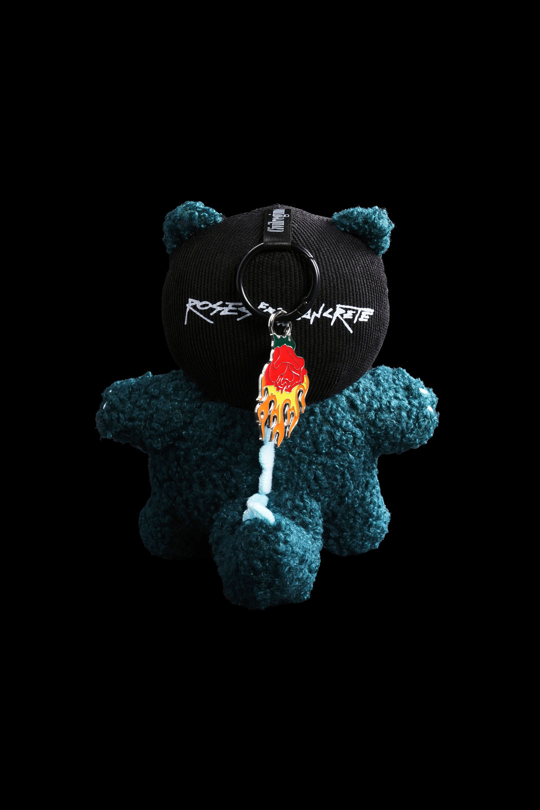 Rosezilla Plush Keychain in Teal/Ocean Blue