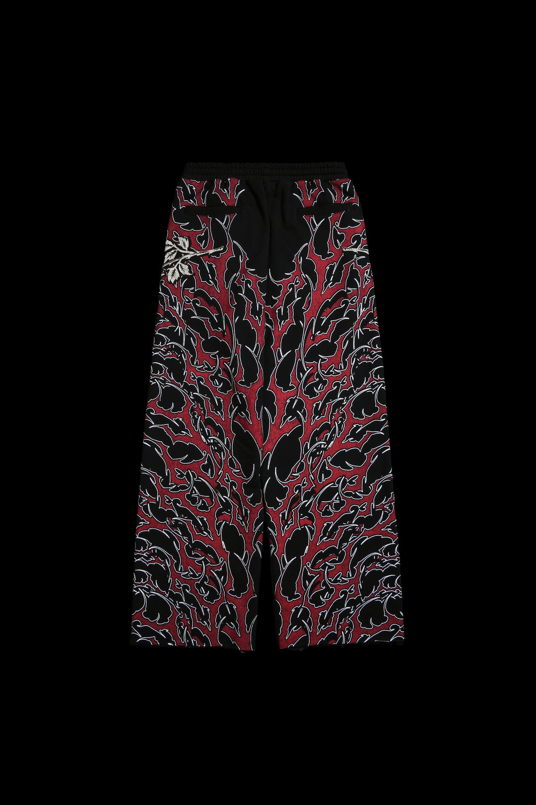 Red Death Wraith Baggy Pants in Black