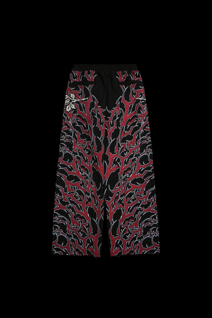 Red Death Wraith Baggy Pants in Black
