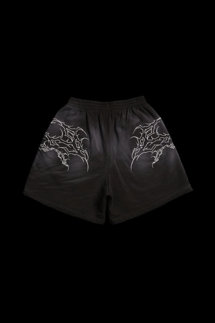 LWO x Civil Thorns Baggy Shorts in Spray Wash Brown
