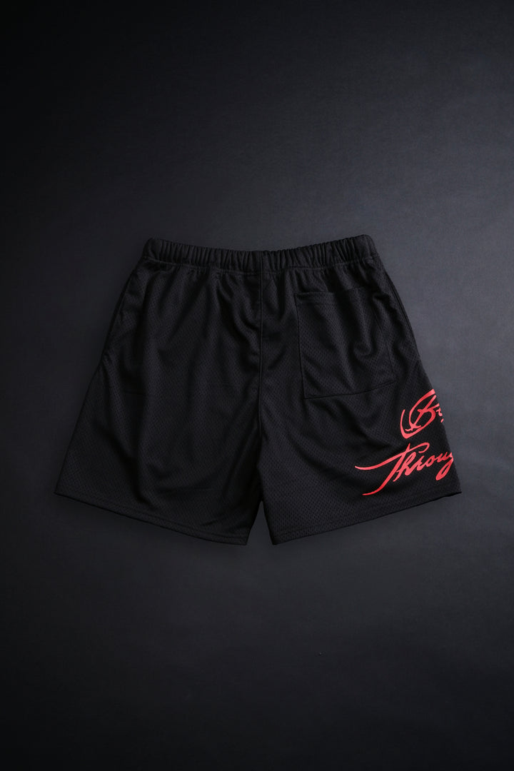 Script Classic Mesh Shorts in Black