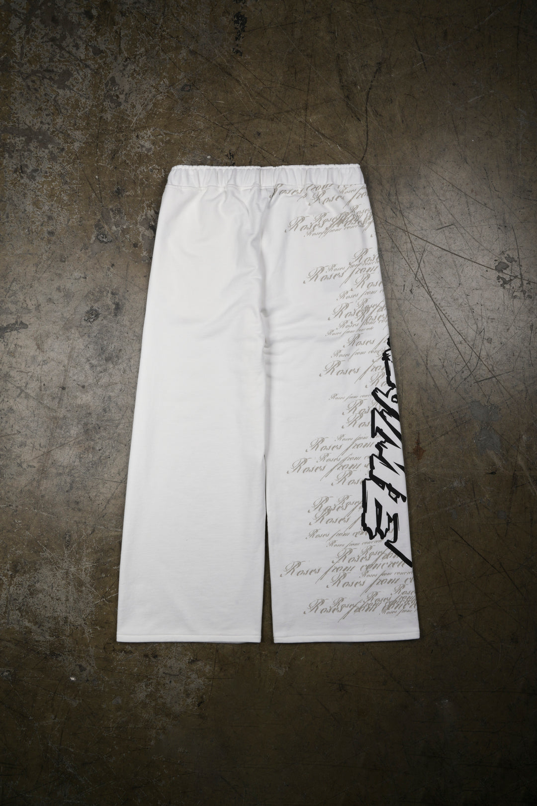 Strongest Rose Ultra Lowrise Wide Leg Fleece Pants in Butter
