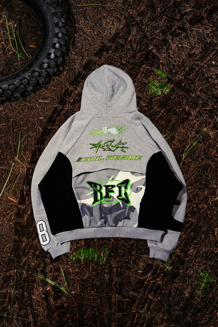 Civil Motors Destroy Hoodie in Heather Gray