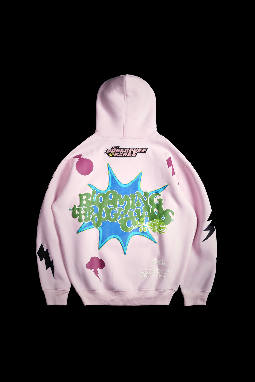 Bad Evil Cozy Hoodie in Baby Pink
