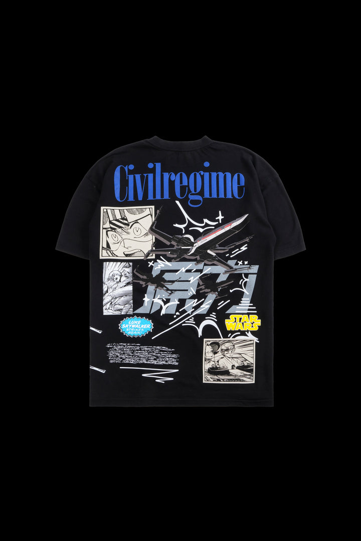Luke Manga American Classic Oversized Tee in Black