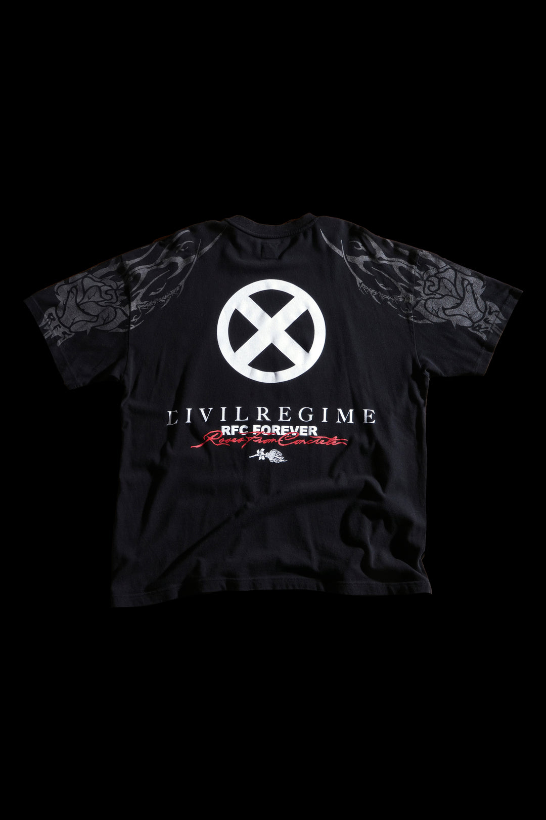 Eternal Sage American Classic Oversized Tee in Black