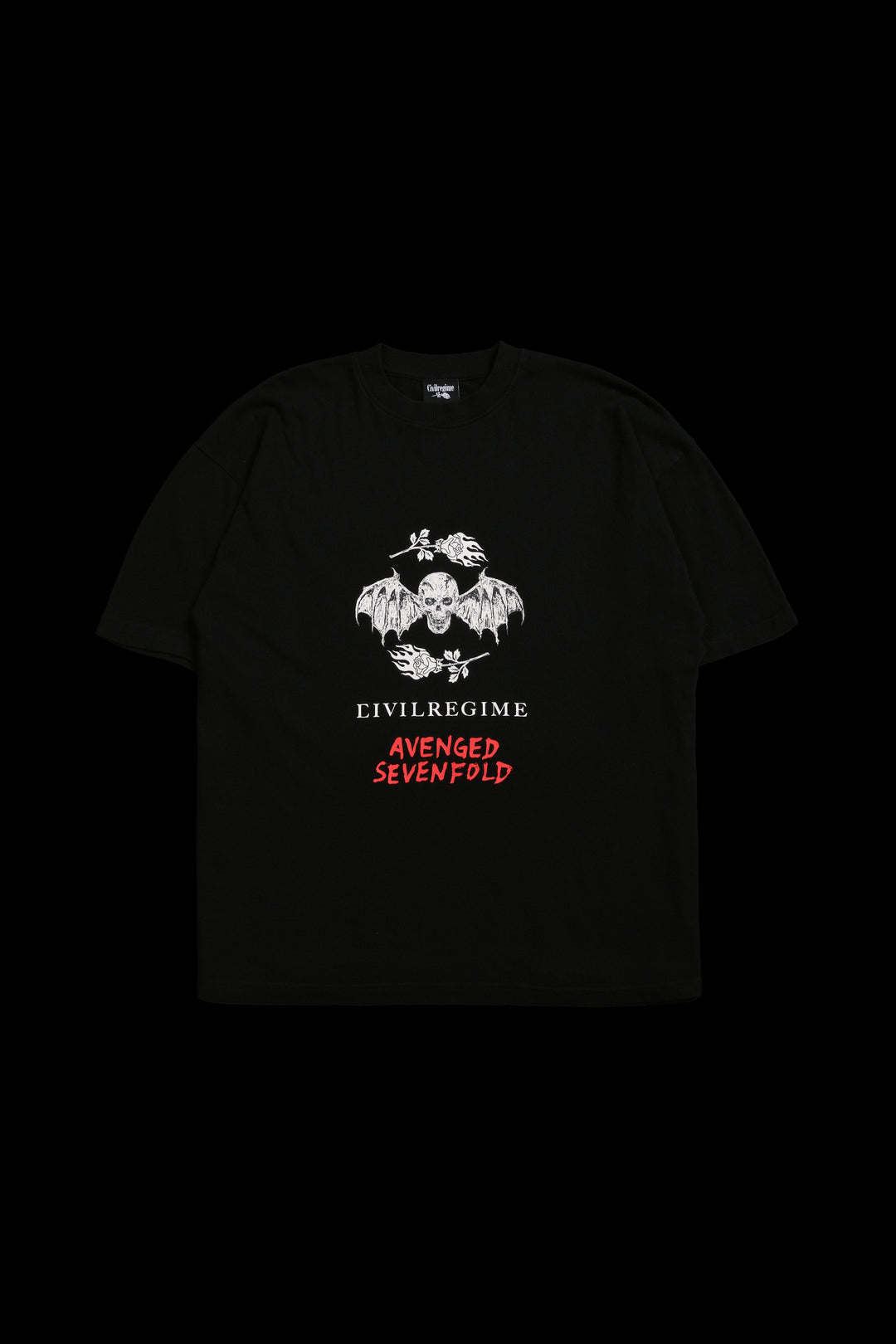 Batwing American Classic Oversized Tee in Vintage Black