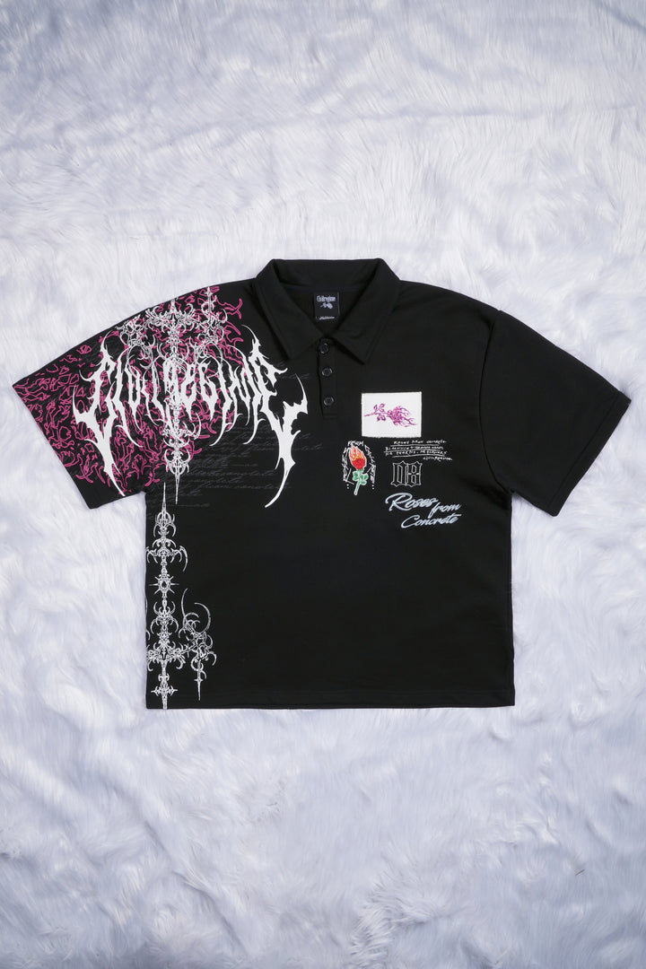 Desolate Polo Shirt in Black