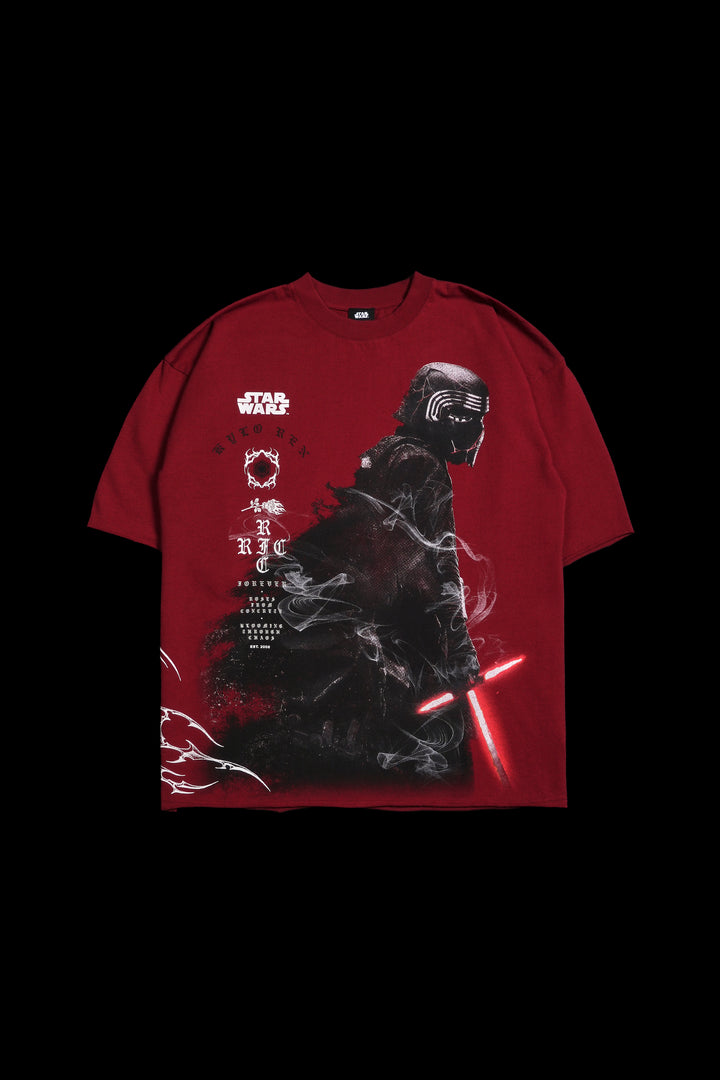 Fire In My Veins Dungeon Tee in Cherry Red
