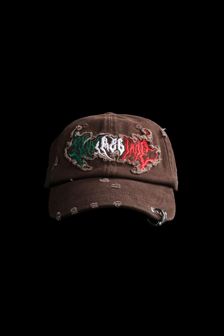 Civil Hesh Piereced Heritage Dad Hat in Brown
