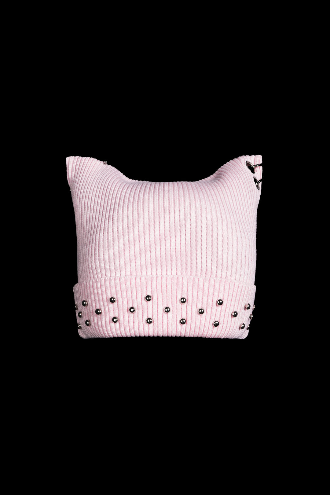 Eradicate Horns Beanie in Baby Pink