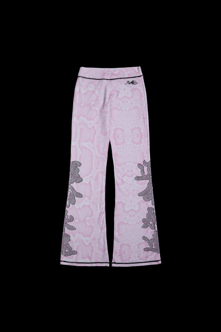 Serpent's Kiss Pookie Leggings in Baby Pink Snake