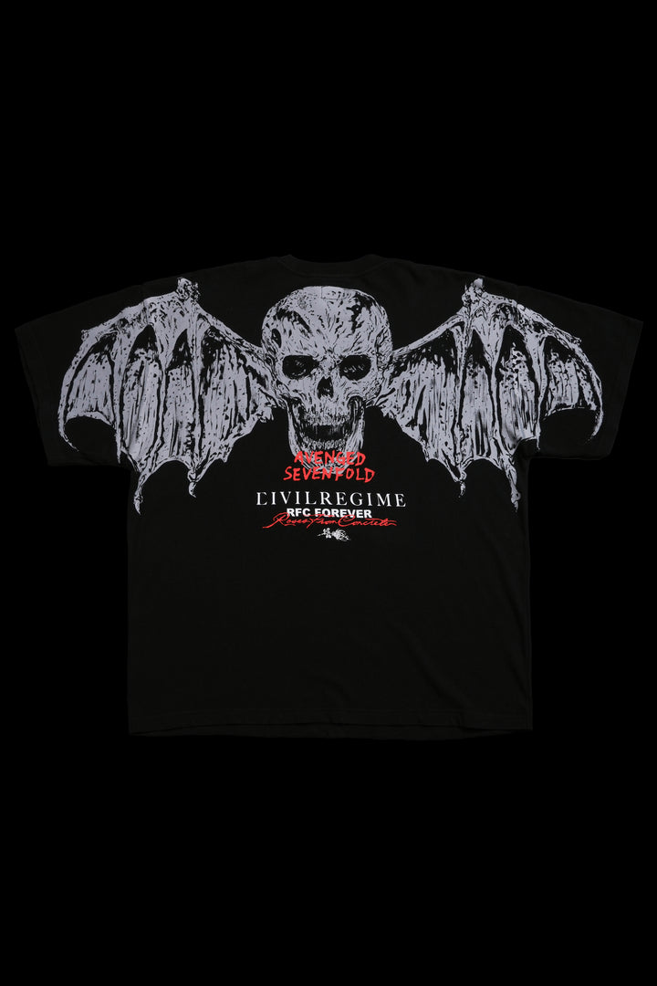 Batwing American Classic Oversized Tee in Vintage Black