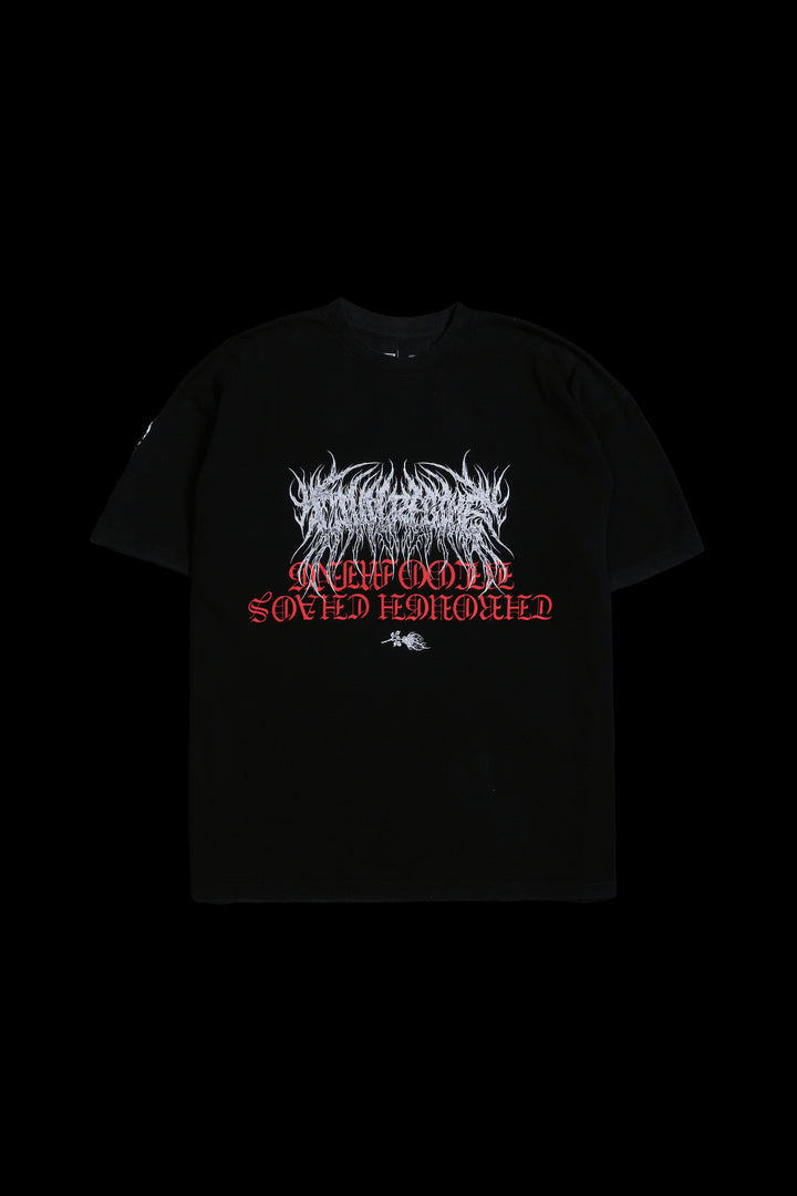 Blood Of Enemies American Classic Oversized Tee in Vintage Black