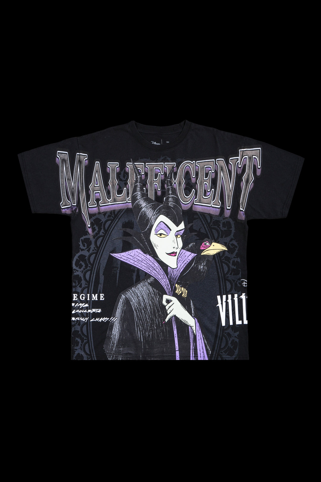 Mistress Of Evil Boxy Tee in Vintage Black