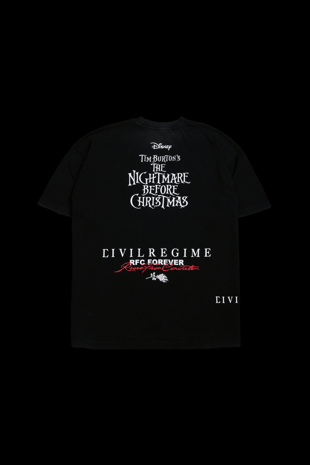 Vampire Teddy American Classic Oversized Tee in Vintage Black