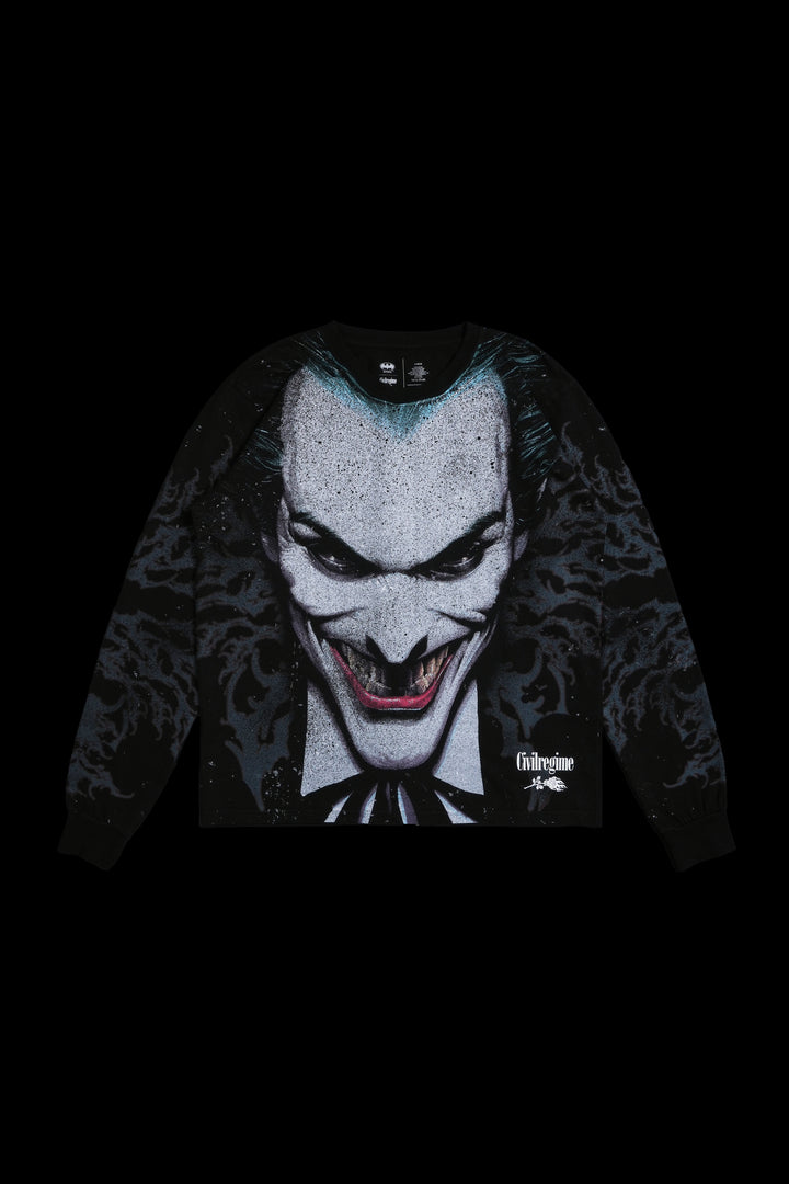Smile And Sin Midnight L/S Tee in Black