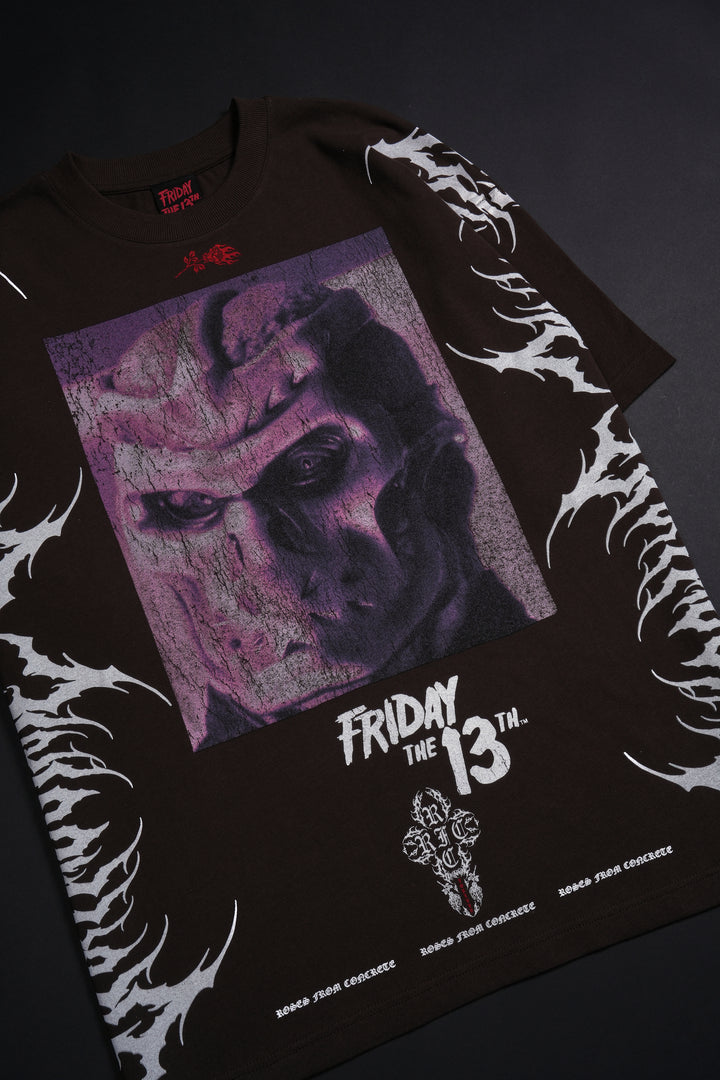 Friday The 13th American Classic Oversized Tee in Brown