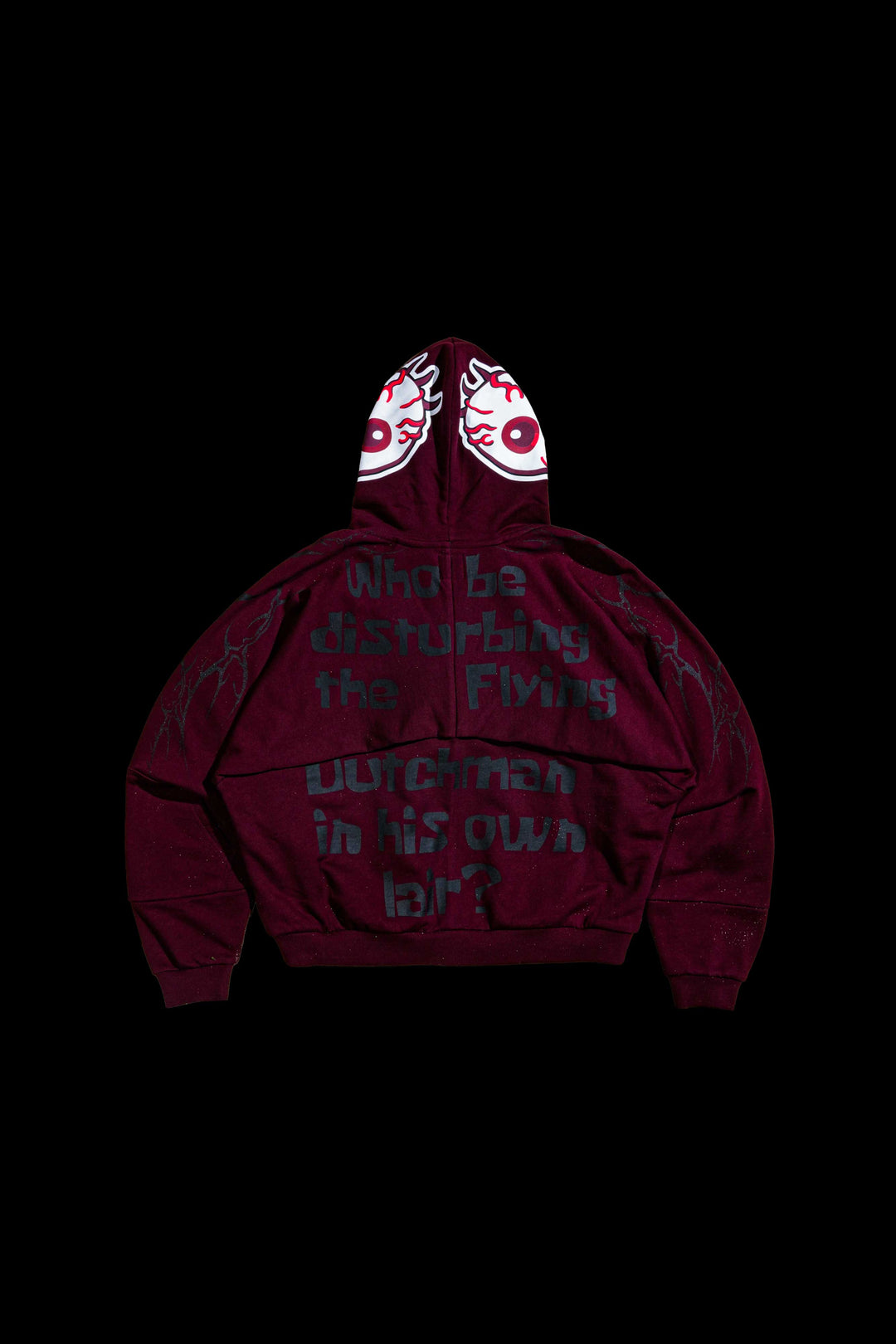 Lost In The Tides Destroy Hoodie in Oxblood