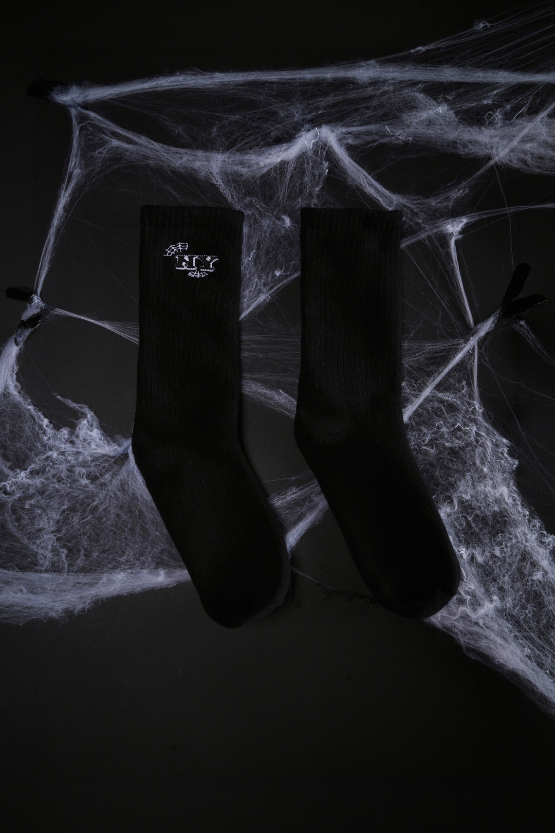 NY Tag Socks in Black