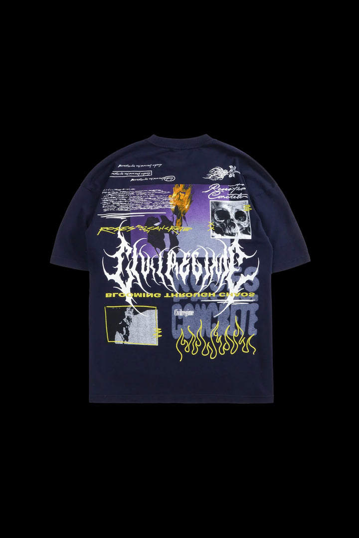 Watch Us Burn American Classic Oversized Tee in Future Dusk