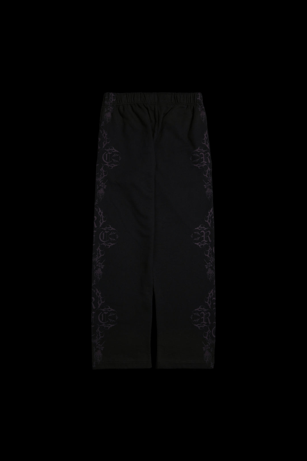 Roses In The Bloom Wide Leg Pants in Black