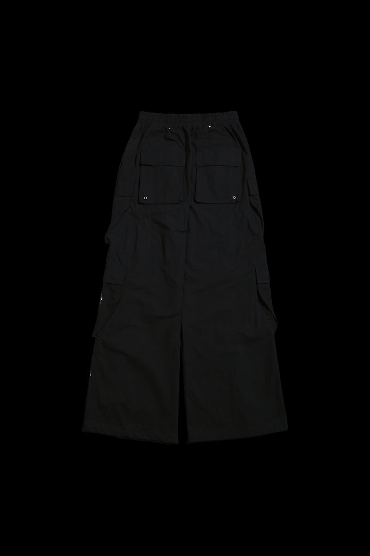 Stacked RFC Ultra Wide Leg Pants in Black