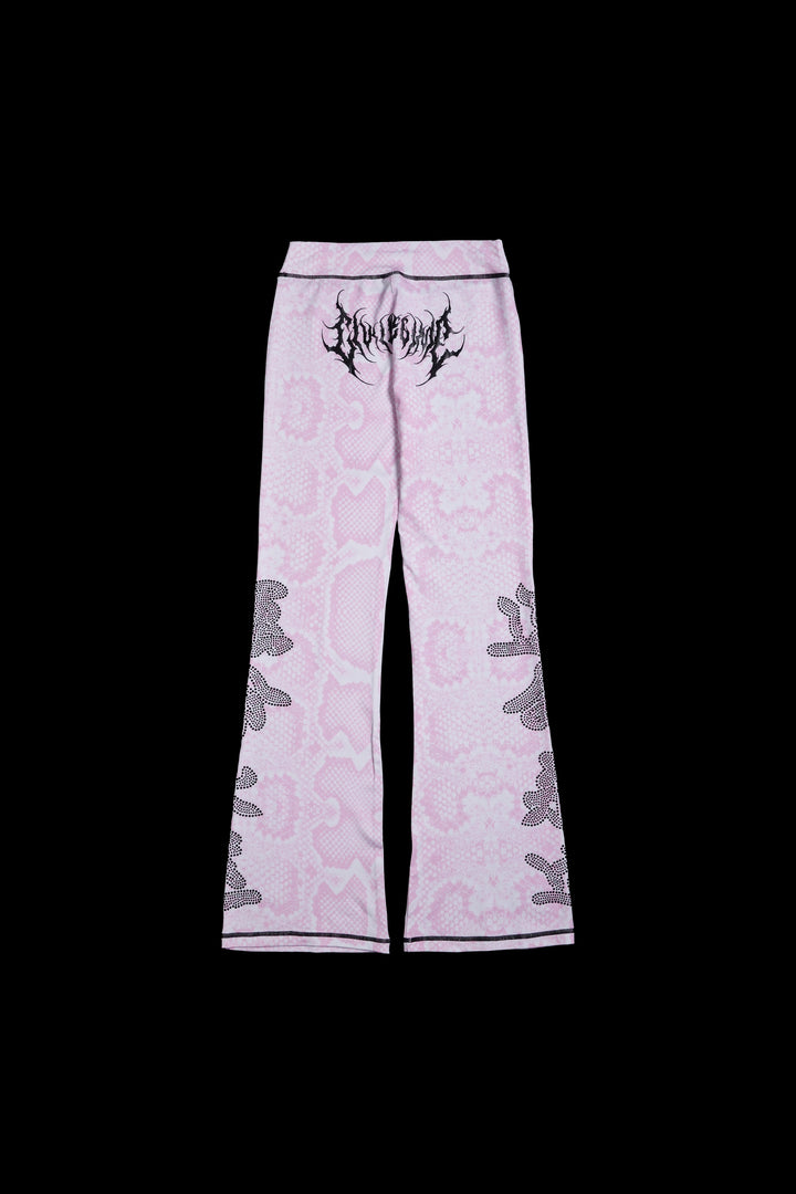 Serpent's Kiss Pookie Leggings in Baby Pink Snake