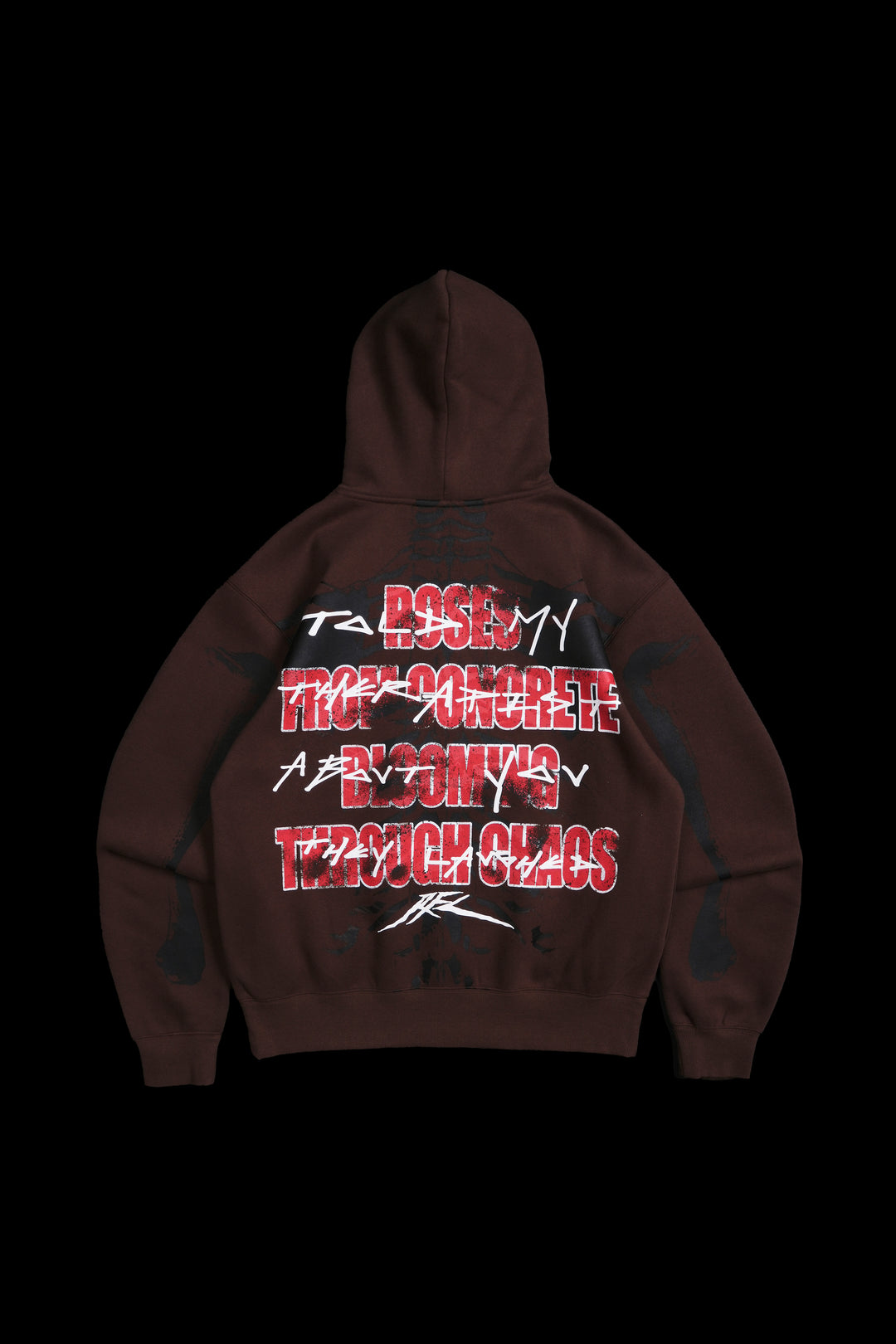 They Laughed Chaos Hoodie in Brown