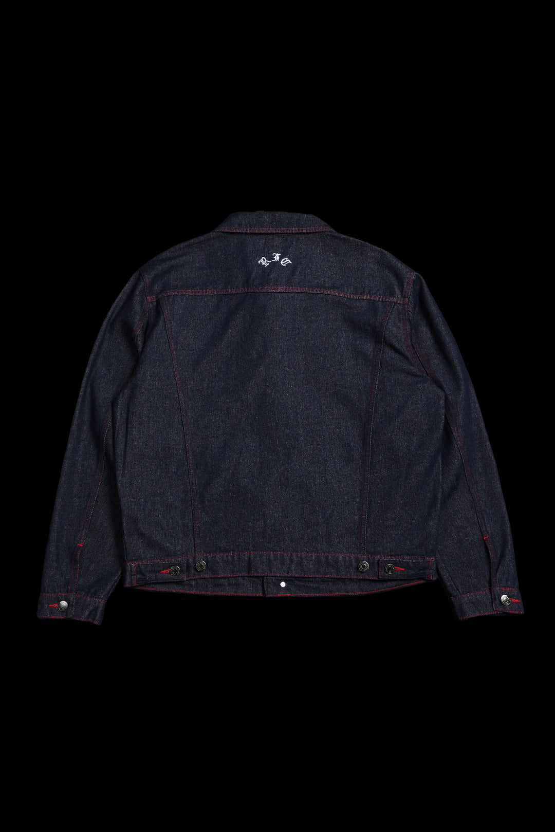 Deep Blue Attack Raw Denim Jean Jacket in Blue