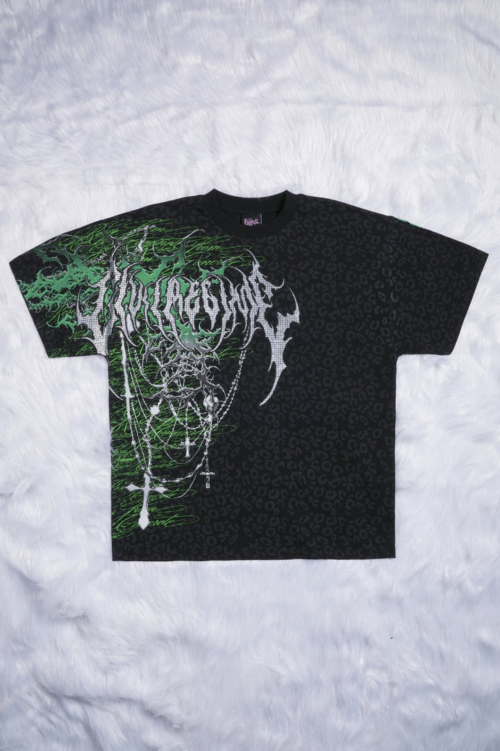 Faith American Classic Oversized Tee in Black