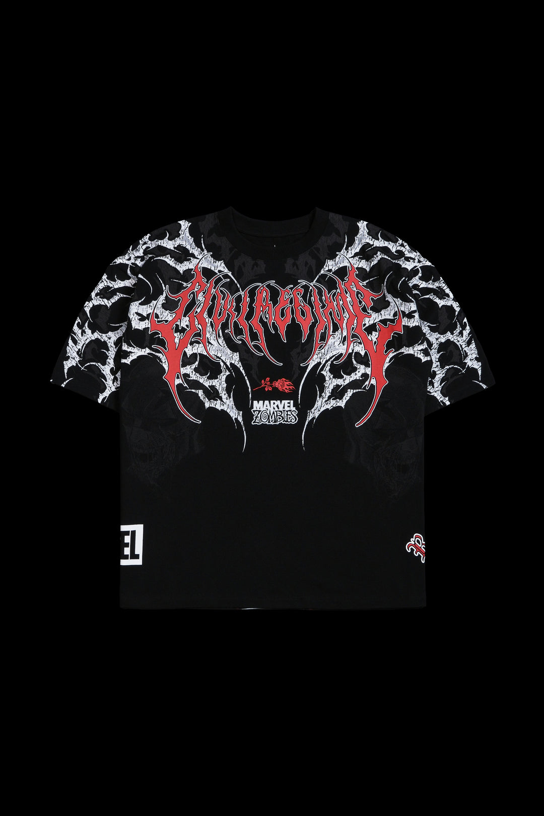 Daredevil Zombie "Side By Side" 199X Oversized Tee in Black