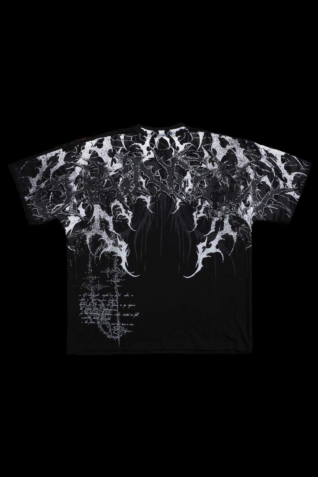 Chains Fate American Classic Oversized Tee in Black