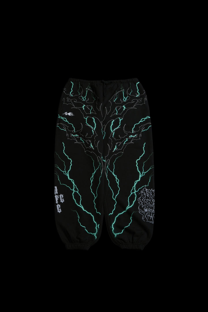 Electric Rage Lounger Sweat Pants in Black