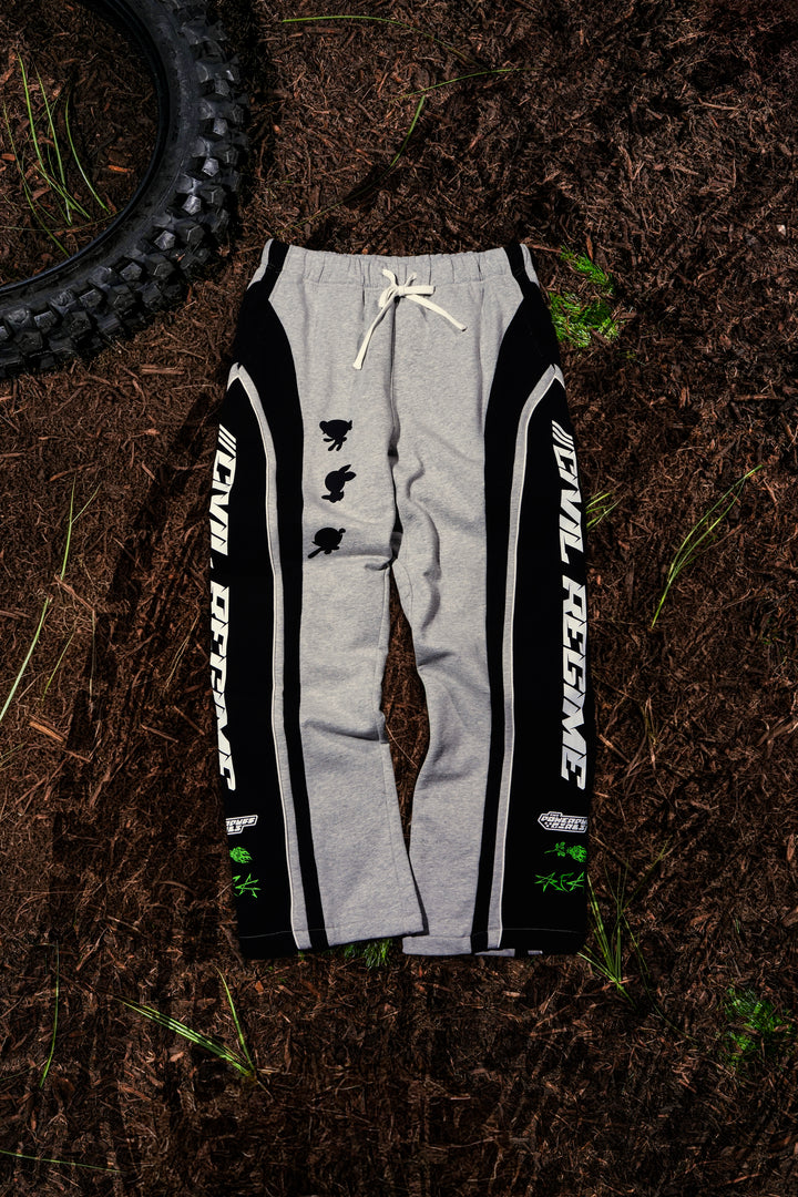 Citizens Of Townsville Eternal Wide Leg Fleece Pants in Heather Gray