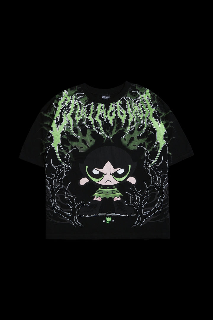 Buttercup's Thorn Rush "Side By Side" 199X Oversized Tee in Black