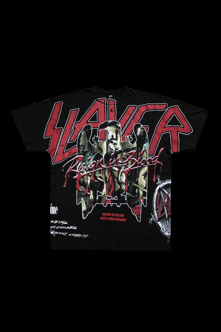 Civil x Slayer Blood Reign American Classic Oversized Tee in Black