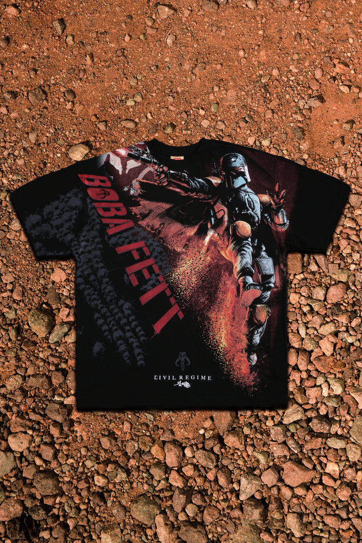 Boba Fett Fury American Classic Oversized Tee in Black