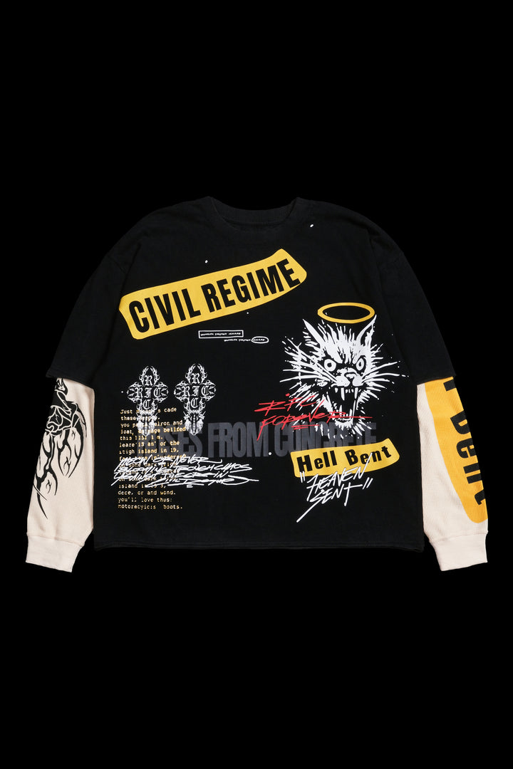 Hell Bent 199X Twofer in Vintage Black/Butter