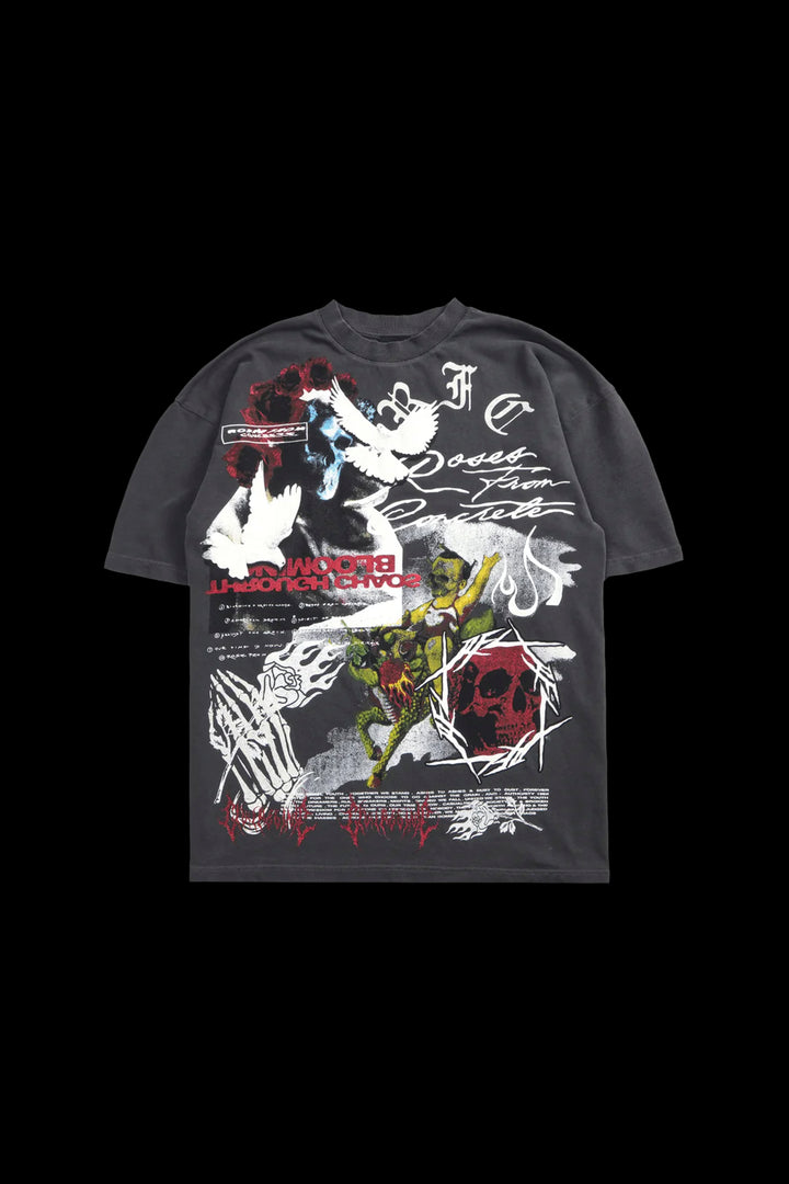 Bloom American Classic Oversized Tee in Vintage Ashes