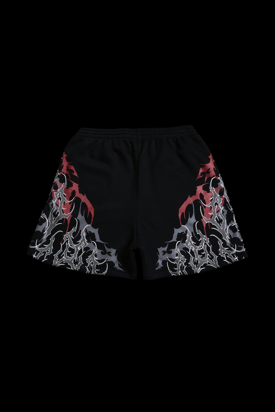404 Friday Thorns Baggy Shorts in Black